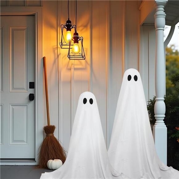 2 Packs Halloween Decorations Outdoor, Spooky Halloween Ghost Decor - Picture 2 of 7
